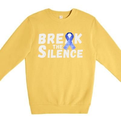 April Abuse Awareness Month Teacher Matching Cute Gift Premium Crewneck Sweatshirt