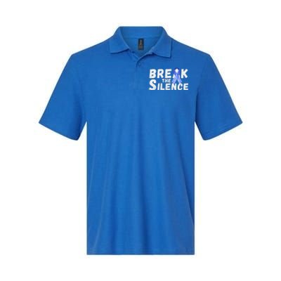 April Abuse Awareness Month Teacher Matching Cute Gift Softstyle Adult Sport Polo