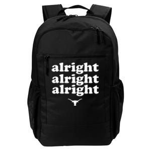 Alright, Alright, Alright Texas Bull Texas Pride State USA Daily Commute Backpack