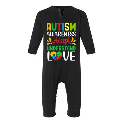 Autism Awareness Autism Advocacy Autism Slogan Puzzle Pieces Infant Fleece One Piece