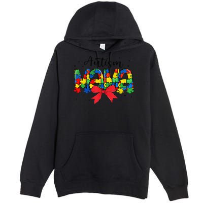 Autism Awareness Autism Mama Accept Love Puzzle Coquette Premium Pullover Hoodie
