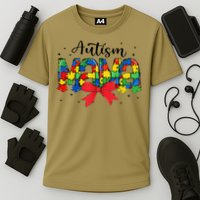 Autism Awareness Autism Mama Accept Love Puzzle Coquette Cooling Performance Crew T-Shirt