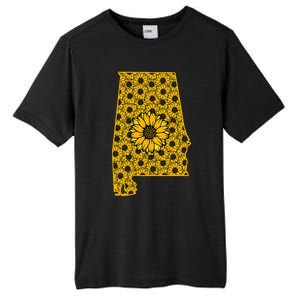 Alabama Al America State Summer Sunflower Flower Floral Art Gift Tall Fusion ChromaSoft Performance T-Shirt