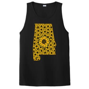 Alabama Al America State Summer Sunflower Flower Floral Art Gift PosiCharge Competitor Tank