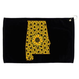 Alabama Al America State Summer Sunflower Flower Floral Art Gift Grommeted Golf Towel