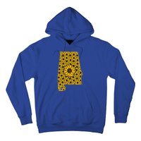 Alabama Al America State Summer Sunflower Flower Floral Art Gift Hoodie