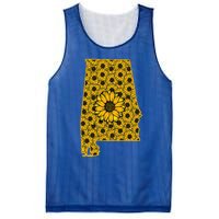 Alabama Al America State Summer Sunflower Flower Floral Art Gift Mesh Reversible Basketball Jersey Tank