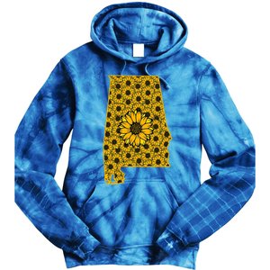 Alabama Al America State Summer Sunflower Flower Floral Art Gift Tie Dye Hoodie