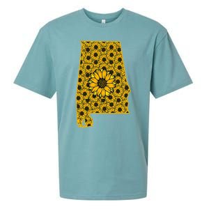 Alabama Al America State Summer Sunflower Flower Floral Art Gift Sueded Cloud Jersey T-Shirt