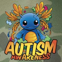Axolotl Autism Awareness Legacy Tie Dye Trucker Hat