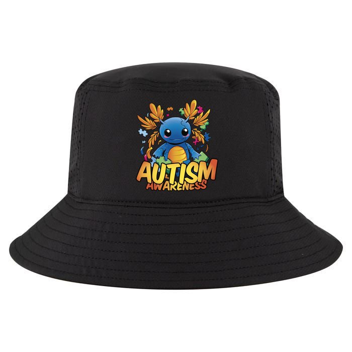 Axolotl Autism Awareness Cool Comfort Performance Bucket Hat
