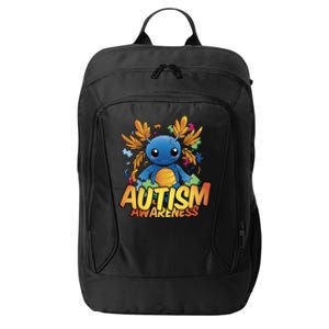 Axolotl Autism Awareness City Backpack