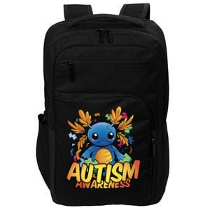 Axolotl Autism Awareness Impact Tech Backpack