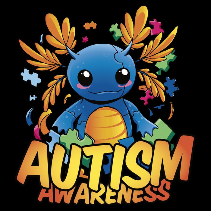 Axolotl Autism Awareness Backpack