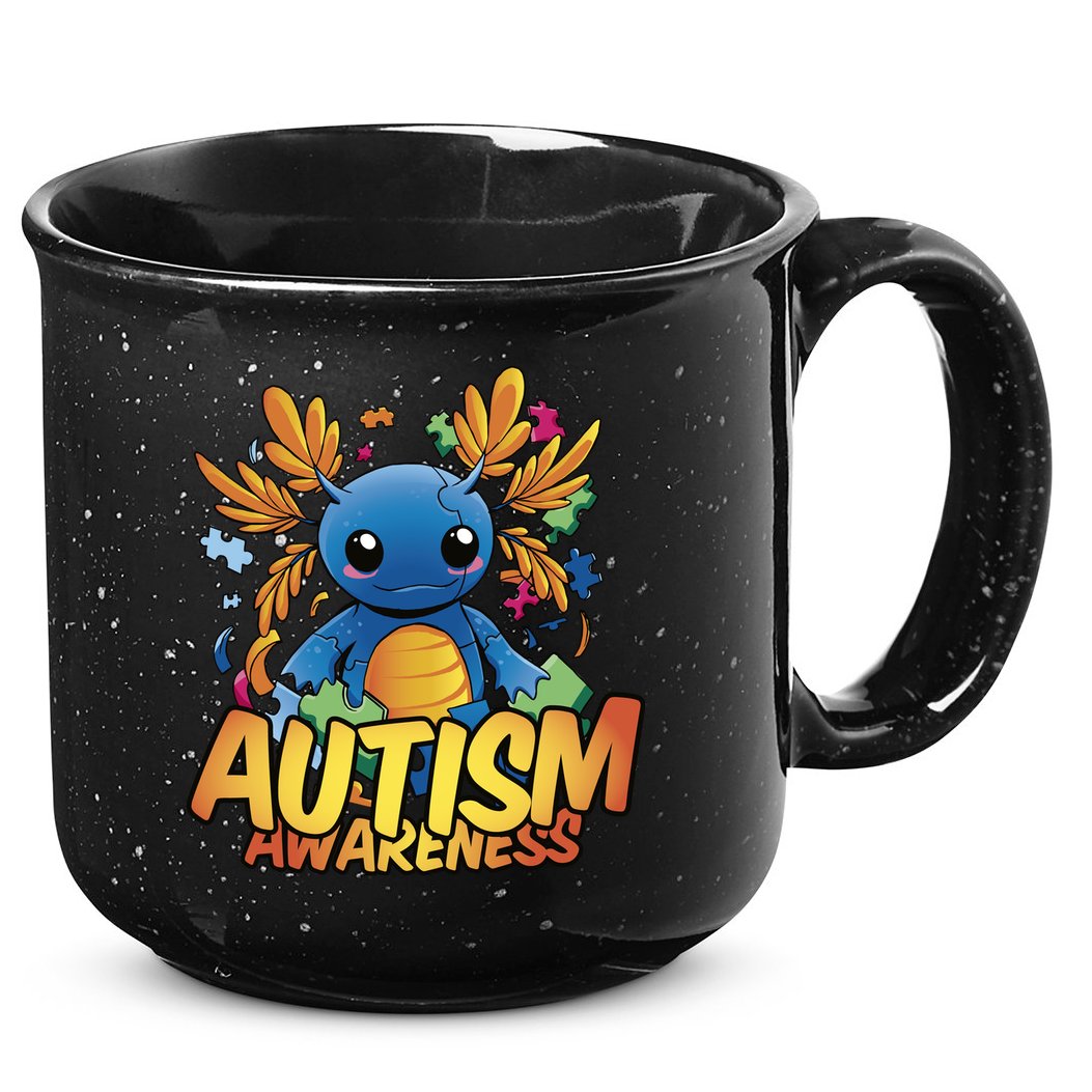 Axolotl Autism Awareness 15oz Campfire Ceramic Mug