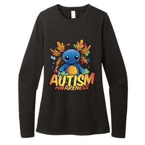 Axolotl Autism Awareness Womens CVC Long Sleeve Shirt