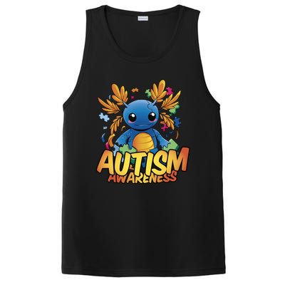 Axolotl Autism Awareness PosiCharge Competitor Tank