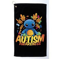 Axolotl Autism Awareness Golf Towel