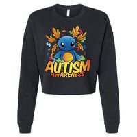 Axolotl Autism Awareness Cropped Pullover Crew