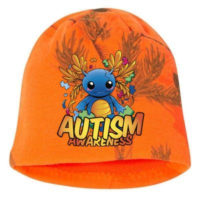 Axolotl Autism Awareness Kati - Camo Knit Beanie