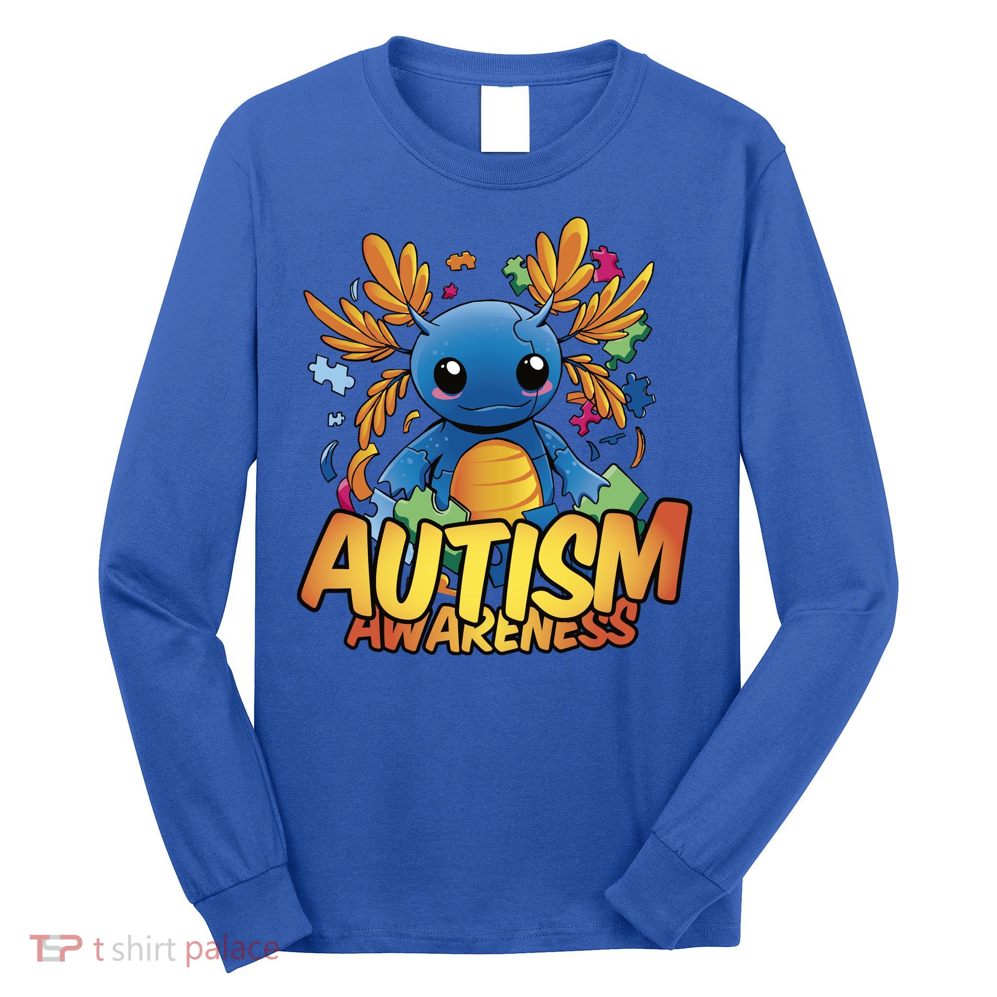 Axolotl Autism Awareness Long Sleeve Shirt