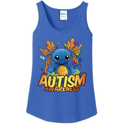 Axolotl Autism Awareness Ladies Essential Tank