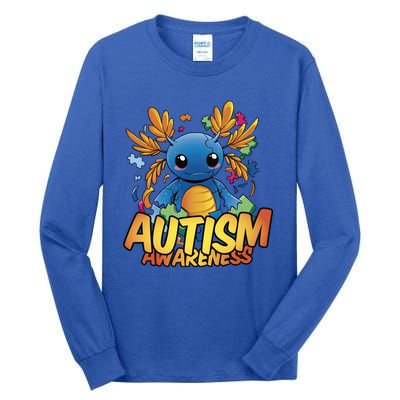 Axolotl Autism Awareness Tall Long Sleeve T-Shirt