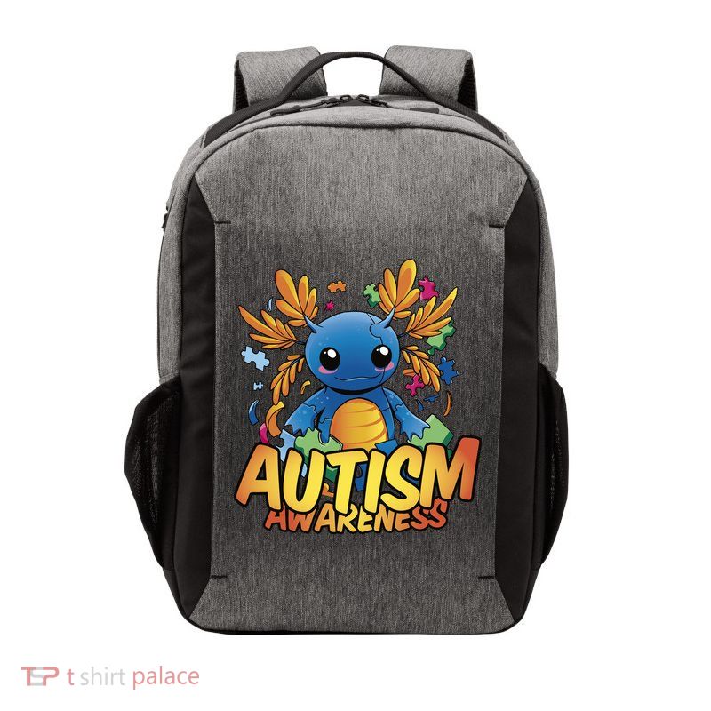 Axolotl Autism Awareness Vector Backpack