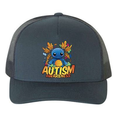 Axolotl Autism Awareness Yupoong Adult 5-Panel Trucker Hat