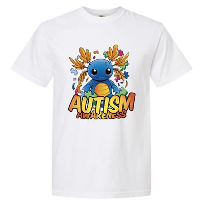 Axolotl Autism Awareness Garment-Dyed Heavyweight T-Shirt