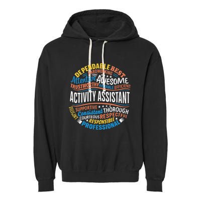 Activity Assistant Appreciation Activity Professionals Week Garment-Dyed Fleece Hoodie