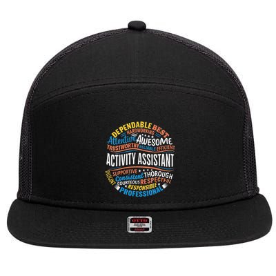 Activity Assistant Appreciation Activity Professionals Week 7 Panel Mesh Trucker Snapback Hat