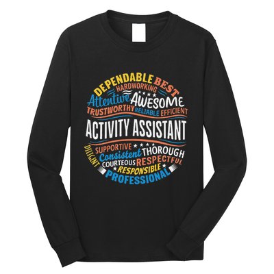 Activity Assistant Appreciation Activity Professionals Week Long Sleeve Shirt