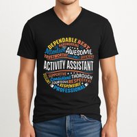 Activity Assistant Appreciation Activity Professionals Week V-Neck T-Shirt