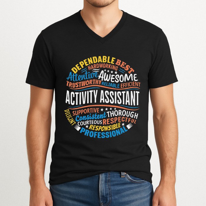 Activity Assistant Appreciation Activity Professionals Week V-Neck T-Shirt