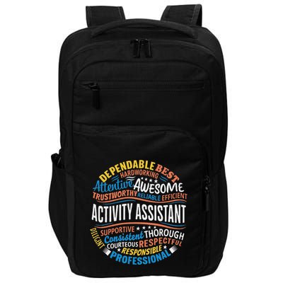 Activity Assistant Appreciation Activity Professionals Week Impact Tech Backpack