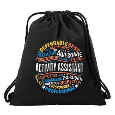 Activity Assistant Appreciation Activity Professionals Week Drawstring Bag