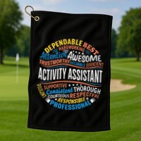 Activity Assistant Appreciation Activity Professionals Week Golf Towel