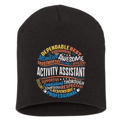 Activity Assistant Appreciation Activity Professionals Week Short Acrylic Beanie