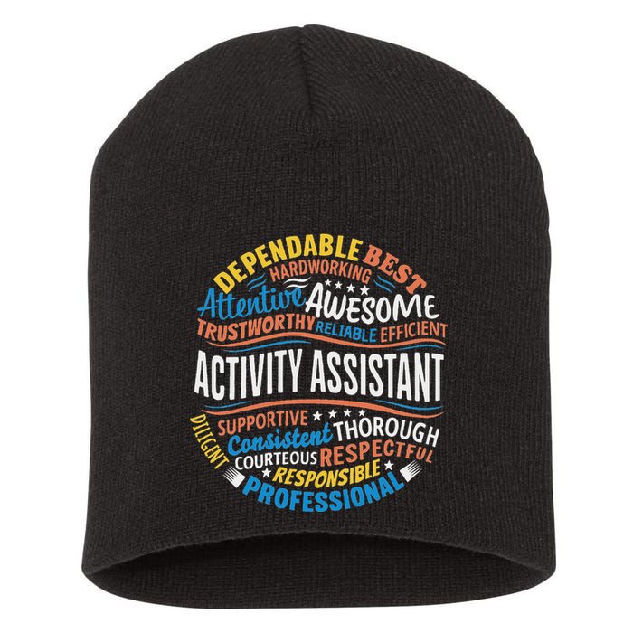 Activity Assistant Appreciation Activity Professionals Week Short Acrylic Beanie
