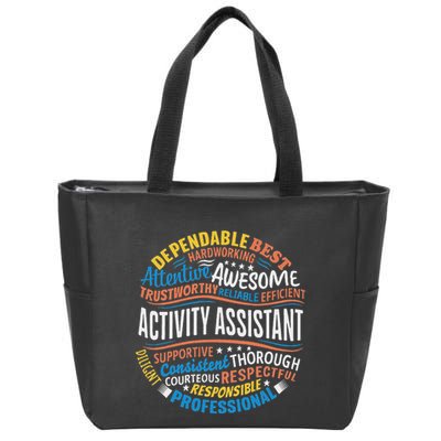 Activity Assistant Appreciation Activity Professionals Week Zip Tote Bag