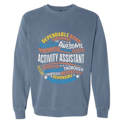 Activity Assistant Appreciation Activity Professionals Week Garment-Dyed Sweatshirt