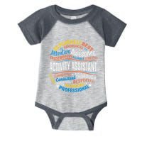 Activity Assistant Appreciation Activity Professionals Week Infant Baby Jersey Bodysuit