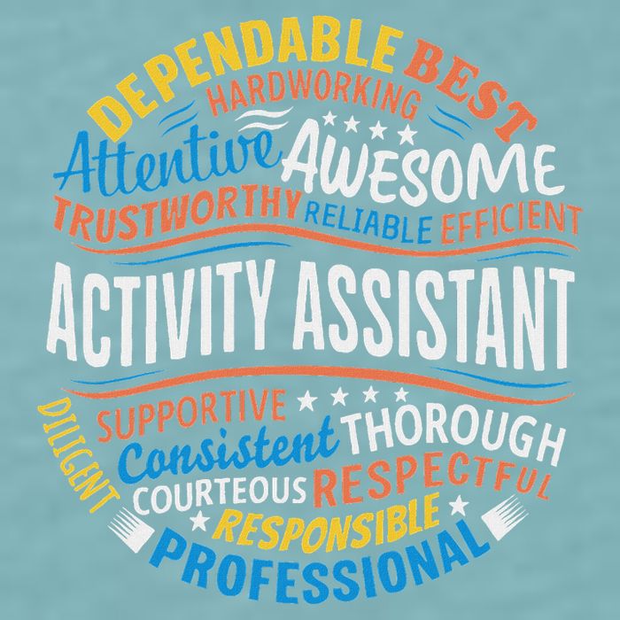 Activity Assistant Appreciation Activity Professionals Week Sueded Cloud Jersey T-Shirt