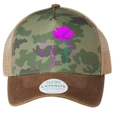 Alzheimer Awareness Alzheimer Flower Alzheimer Legacy Tie Dye Trucker Hat