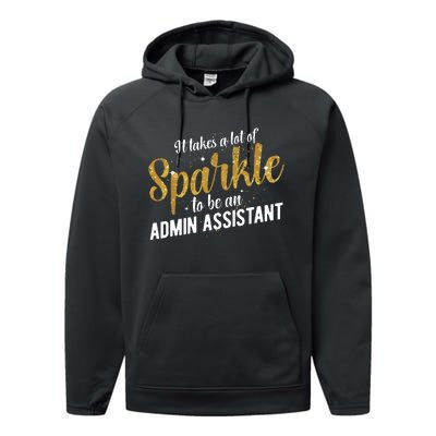 Admin Assistant Appreciation Administrative Assistant Performance Fleece Hoodie