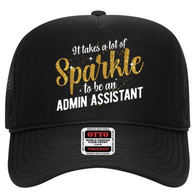 Admin Assistant Appreciation Administrative Assistant High Crown Mesh Back Trucker Hat