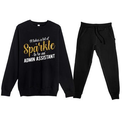 Admin Assistant Appreciation Administrative Assistant Premium Crewneck Sweatsuit Set