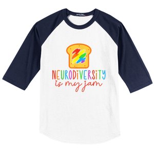 Autism Awareness Acceptance Neurodiversity Is My Jam Women Baseball Sleeve Shirt