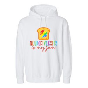 Autism Awareness Acceptance Neurodiversity Is My Jam Women Garment-Dyed Fleece Hoodie